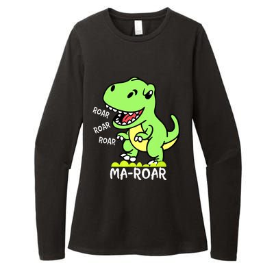 Maroar Passover Jewish Holiday Dinosaur Dino Womens CVC Long Sleeve Shirt