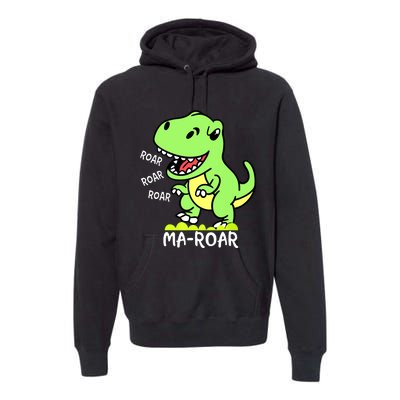 Maroar Passover Jewish Holiday Dinosaur Dino Premium Hoodie