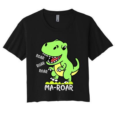 Maroar Passover Jewish Holiday Dinosaur Dino Women's Crop Top Tee