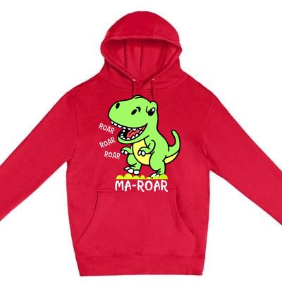 Maroar Passover Jewish Holiday Dinosaur Dino Premium Pullover Hoodie