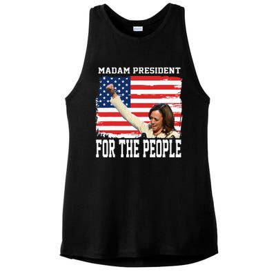 Madam President Kamala Ladies PosiCharge Tri-Blend Wicking Tank