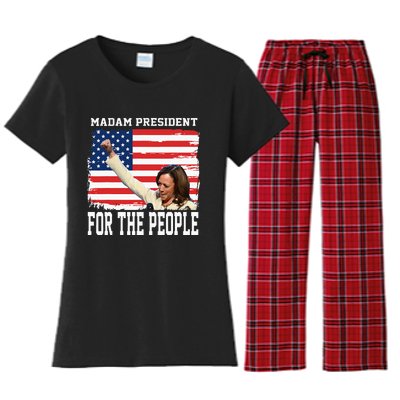 Madam President Kamala Women's Flannel Pajama Set