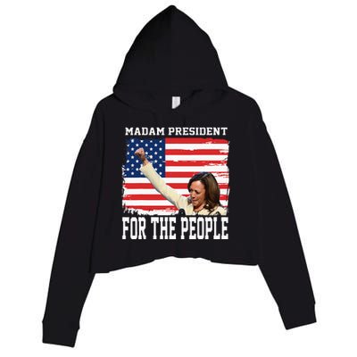 Madam President Kamala Crop Fleece Hoodie