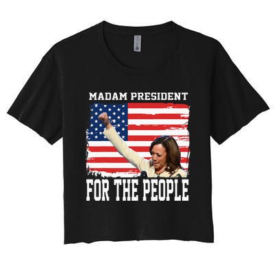 Madam President Kamala Women's Crop Top Tee