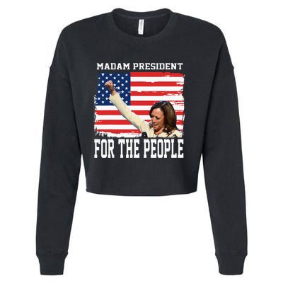 Madam President Kamala Cropped Pullover Crew