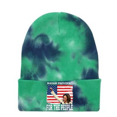 Madam President Kamala Tie Dye 12in Knit Beanie