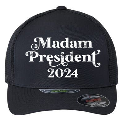 Madam President Kamala Harris 2024 Flexfit Unipanel Trucker Cap