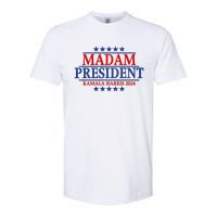 Madam President Kamala Harris 2024 Vote Democrat Beat Trump Softstyle CVC T-Shirt