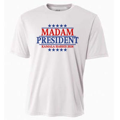 Madam President Kamala Harris 2024 Vote Democrat Beat Trump Cooling Performance Crew T-Shirt