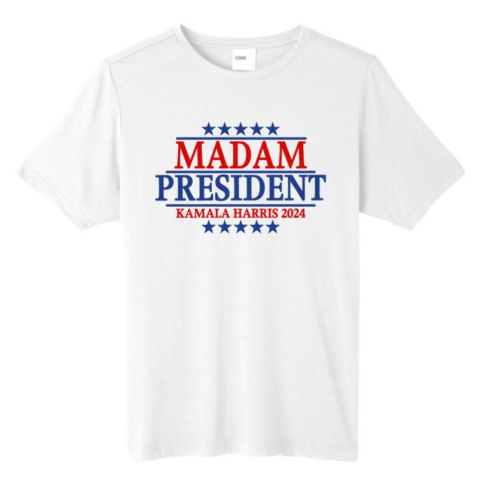 Madam President Kamala Harris 2024 Vote Democrat Beat Trump Tall Fusion ChromaSoft Performance T-Shirt