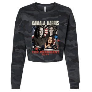 Madam President Kamala Harris WeRe Not Going Back 2024 Cropped Pullover Crew