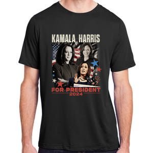 Madam President Kamala Harris WeRe Not Going Back 2024 Adult ChromaSoft Performance T-Shirt