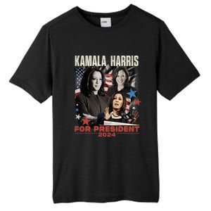 Madam President Kamala Harris WeRe Not Going Back 2024 Tall Fusion ChromaSoft Performance T-Shirt