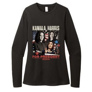 Madam President Kamala Harris WeRe Not Going Back 2024 Womens CVC Long Sleeve Shirt