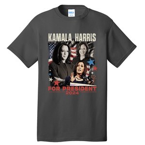 Madam President Kamala Harris WeRe Not Going Back 2024 Tall T-Shirt