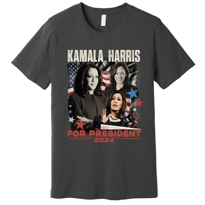 Madam President Kamala Harris WeRe Not Going Back 2024 Premium T-Shirt