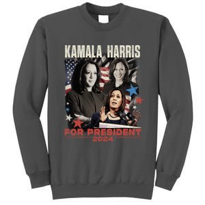 Madam President Kamala Harris WeRe Not Going Back 2024 Tall Sweatshirt