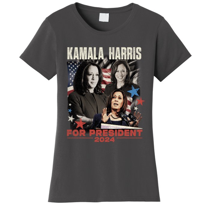 Madam President Kamala Harris WeRe Not Going Back 2024 Women's T-Shirt