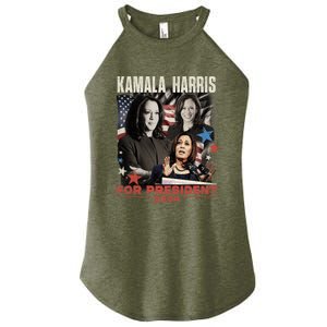 Madam President Kamala Harris WeRe Not Going Back 2024 Women's Perfect Tri Rocker Tank