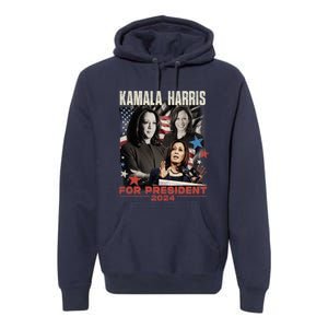 Madam President Kamala Harris WeRe Not Going Back 2024 Premium Hoodie