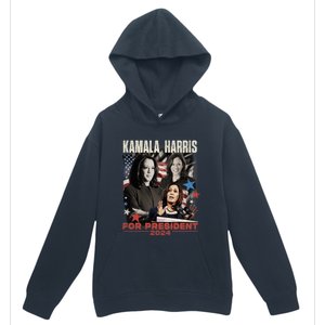 Madam President Kamala Harris WeRe Not Going Back 2024 Urban Pullover Hoodie