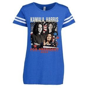 Madam President Kamala Harris WeRe Not Going Back 2024 Enza Ladies Jersey Football T-Shirt