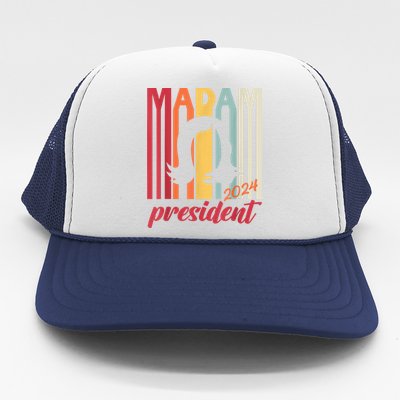 Madam President Kamala Harris 2024 Colorful Funny Political Trucker Hat