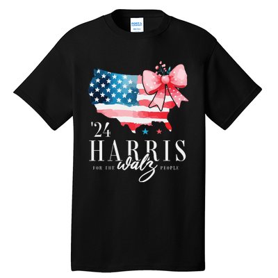 Madam President Kamala Harris 2024 Coquette Clothes Tim Walz Tall T-Shirt