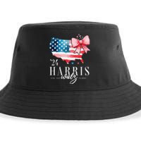 Madam President Kamala Harris 2024 Coquette Clothes Tim Walz Sustainable Bucket Hat