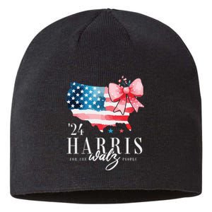 Madam President Kamala Harris 2024 Coquette Clothes Tim Walz Sustainable Beanie