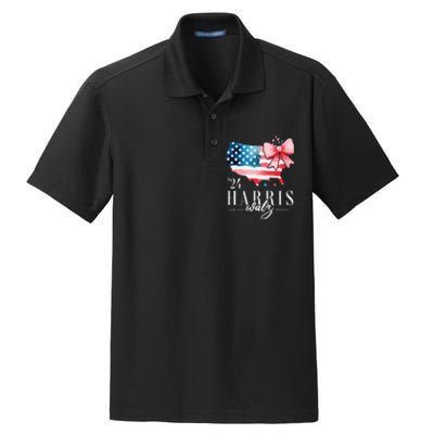 Madam President Kamala Harris 2024 Coquette Clothes Tim Walz Dry Zone Grid Polo