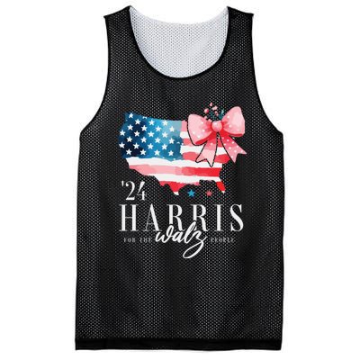 Madam President Kamala Harris 2024 Coquette Clothes Tim Walz Mesh Reversible Basketball Jersey Tank