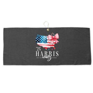 Madam President Kamala Harris 2024 Coquette Clothes Tim Walz Large Microfiber Waffle Golf Towel