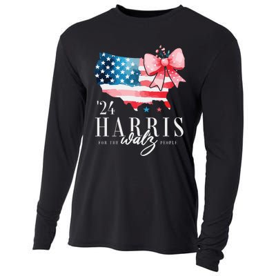 Madam President Kamala Harris 2024 Coquette Clothes Tim Walz Cooling Performance Long Sleeve Crew