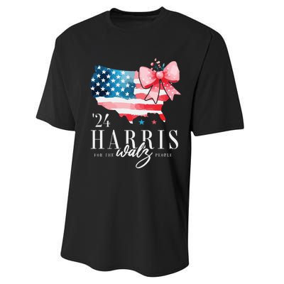 Madam President Kamala Harris 2024 Coquette Clothes Tim Walz Performance Sprint T-Shirt