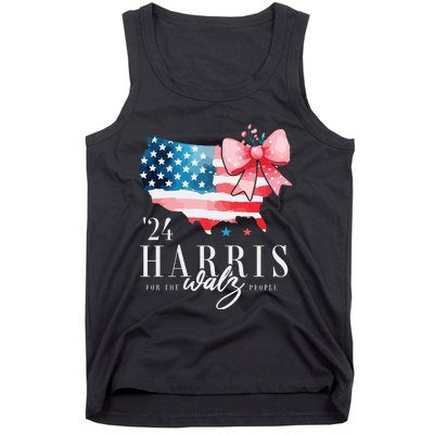 Madam President Kamala Harris 2024 Coquette Clothes Tim Walz Tank Top