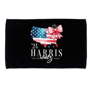 Madam President Kamala Harris 2024 Coquette Clothes Tim Walz Microfiber Hand Towel