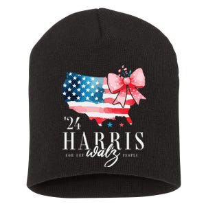 Madam President Kamala Harris 2024 Coquette Clothes Tim Walz Short Acrylic Beanie