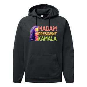 Madam President Kamala Harris 2024 Performance Fleece Hoodie