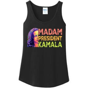 Madam President Kamala Harris 2024 Ladies Essential Tank