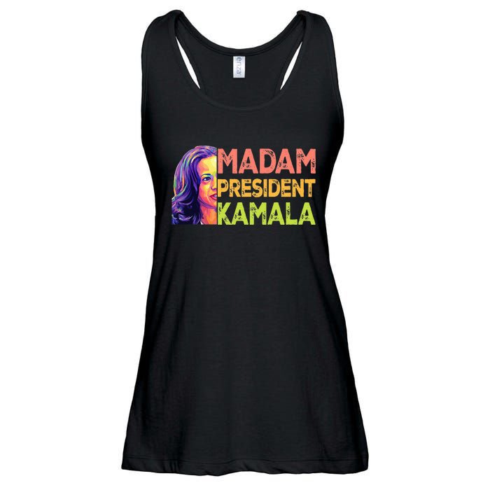 Madam President Kamala Harris 2024 Ladies Essential Flowy Tank