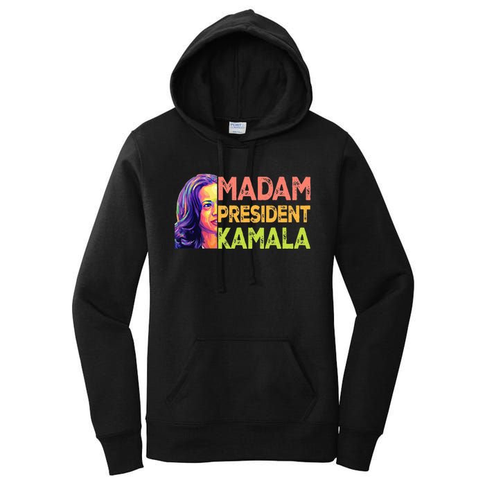 Madam President Kamala Harris 2024 Women's Pullover Hoodie