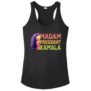 Madam President Kamala Harris 2024 Ladies PosiCharge Competitor Racerback Tank