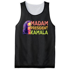 Madam President Kamala Harris 2024 Mesh Reversible Basketball Jersey Tank