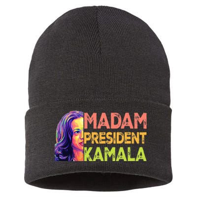 Madam President Kamala Harris 2024 Sustainable Knit Beanie