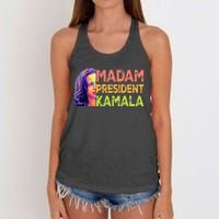 Madam President Kamala Harris 2024 Women's Knotted Racerback Tank