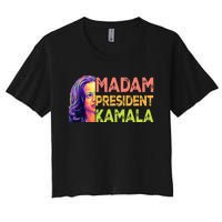 Madam President Kamala Harris 2024 Women's Crop Top Tee