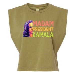 Madam President Kamala Harris 2024 Garment-Dyed Women's Muscle Tee