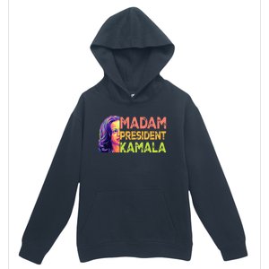 Madam President Kamala Harris 2024 Urban Pullover Hoodie