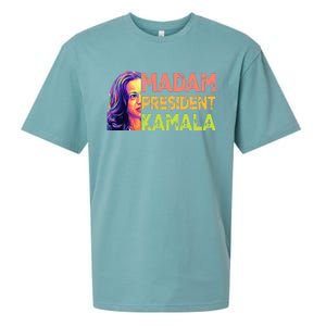 Madam President Kamala Harris 2024 Sueded Cloud Jersey T-Shirt